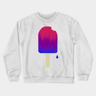 One Proud Popsicle - Bi Pride Flag Crewneck Sweatshirt